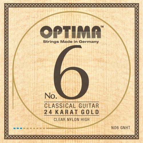 Optima No. 6 Clear Nylon/24K Gold Konzertgitarre Satz