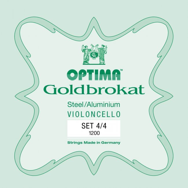 Optima Goldbrokat Cello Satz