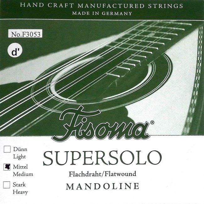 Fisoma Supersolo Mandoline Paar D-Saiten