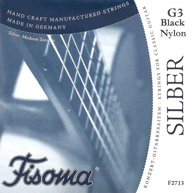 Fisoma Silber Black g-Einzelsaite