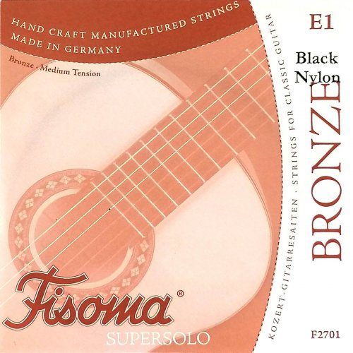 Fisoma Bronze Supersolo Black Konzertgitarre e1-Einzelsaite