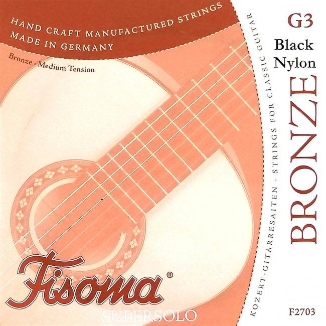 Fisoma Bronze Supersolo Black Konzertgitarre g-Einzelsaite