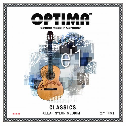 Optima Silver Classics Konzertgitarre e1-Einzelsaite